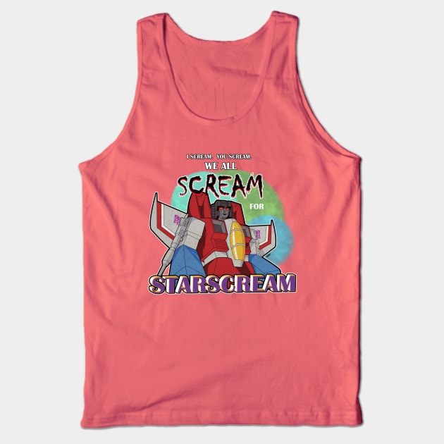 We All Scream for Starscream Tank Top by NDVS